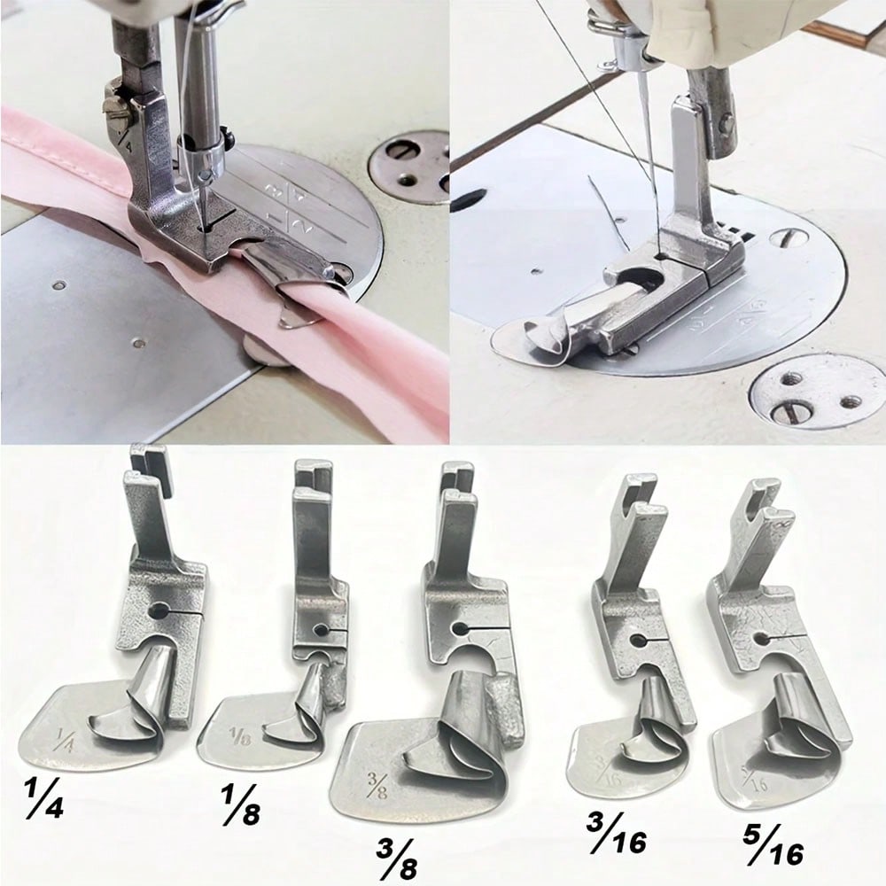 Rolled Hem Foot - 1 pièce Pied presseur courbé pour