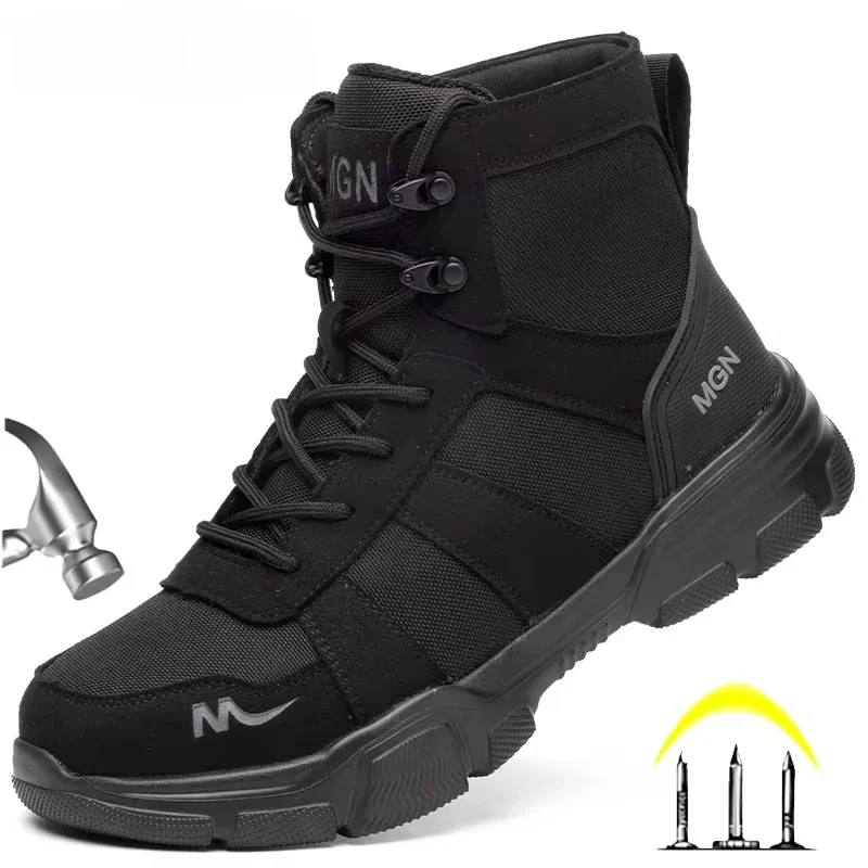 Sewing Garment - Chaussures de sécurité anti-écrasement pour hommes,