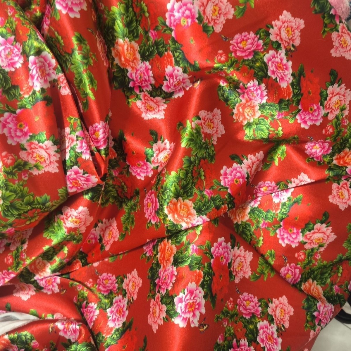 Textile For Sewing - Tissu en Satin d'acétate à imprimé