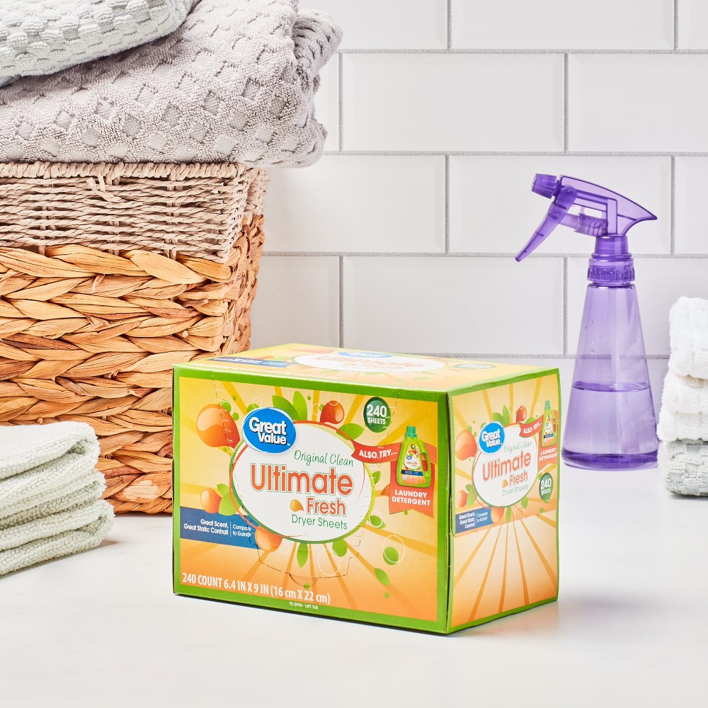 Fabric Softener Sheet - Feuilles assouplissantes pour sèche-linge Ultimate Fresh,