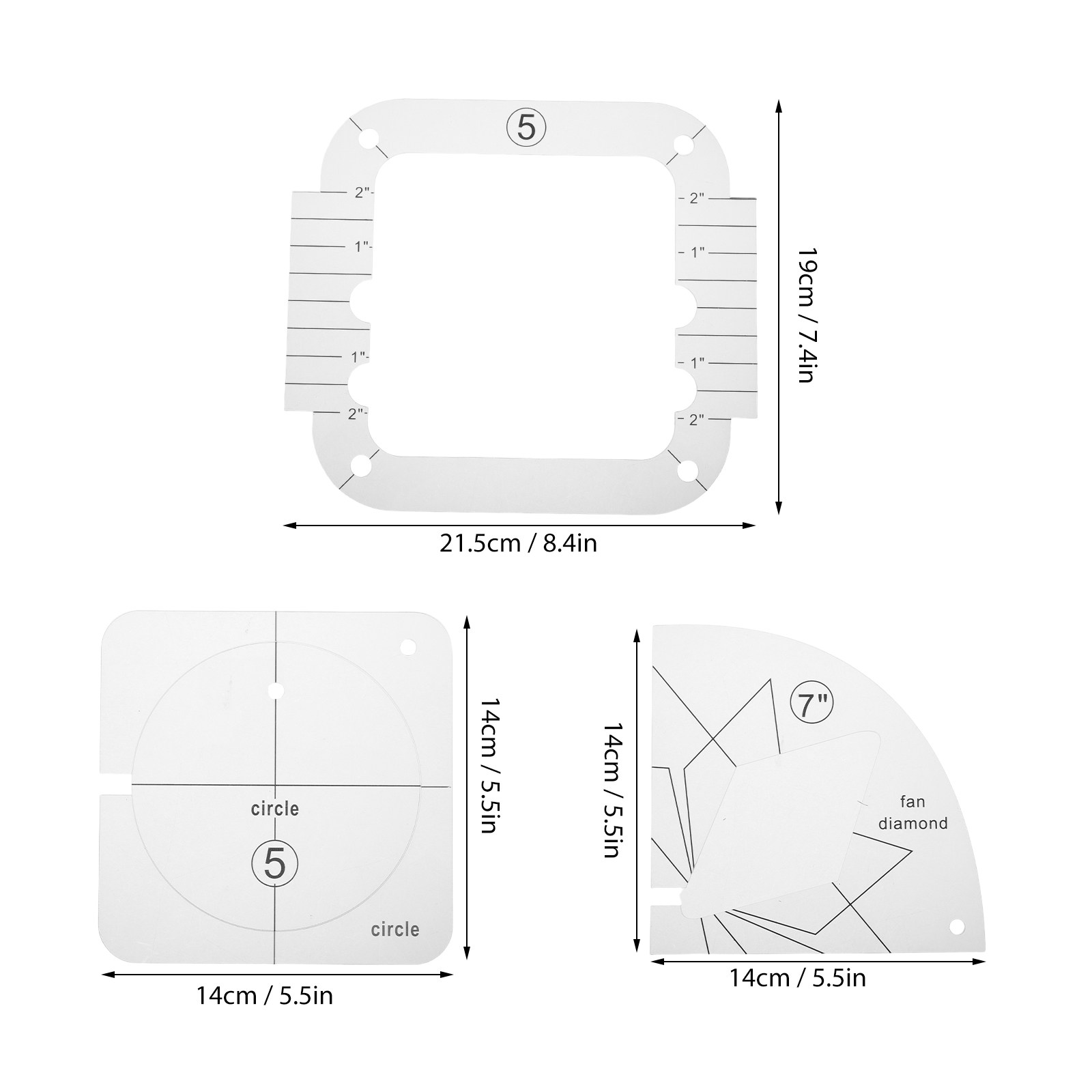 Lot de 3 règles de couture tra - Sewing Kit avis et prix