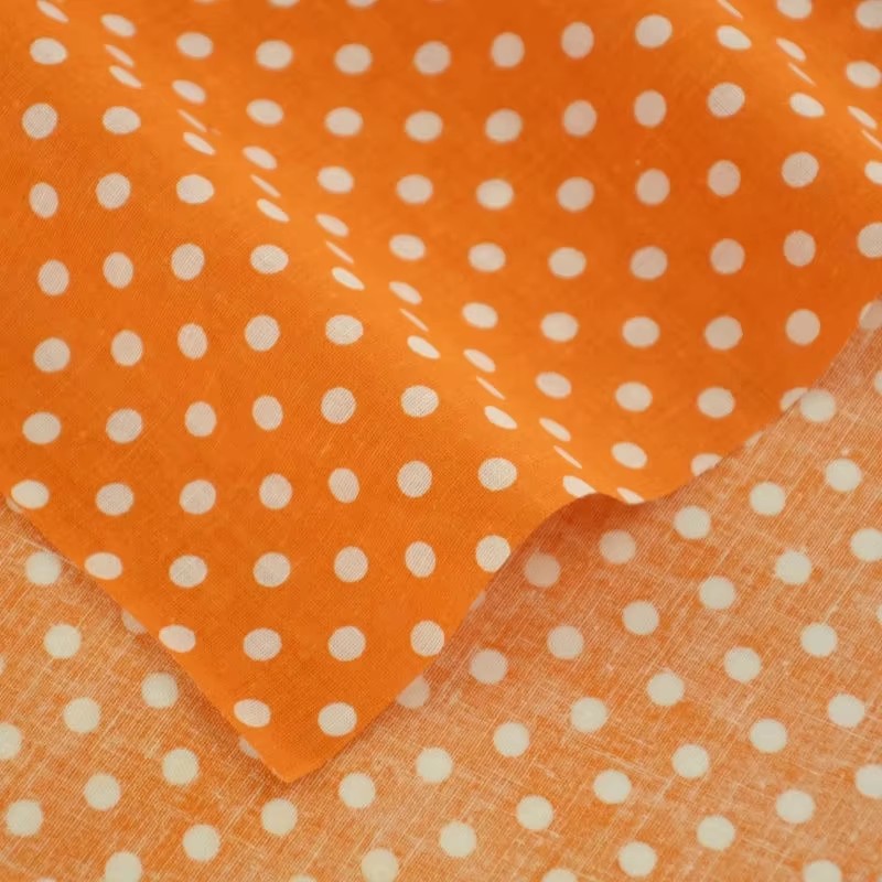 Tissu en coton imprimé à pois  - Textile For Sewing avis et prix
