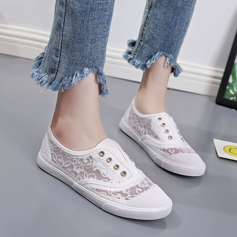 Chaussures en toile blanches à - Sewing Garment avis et prix