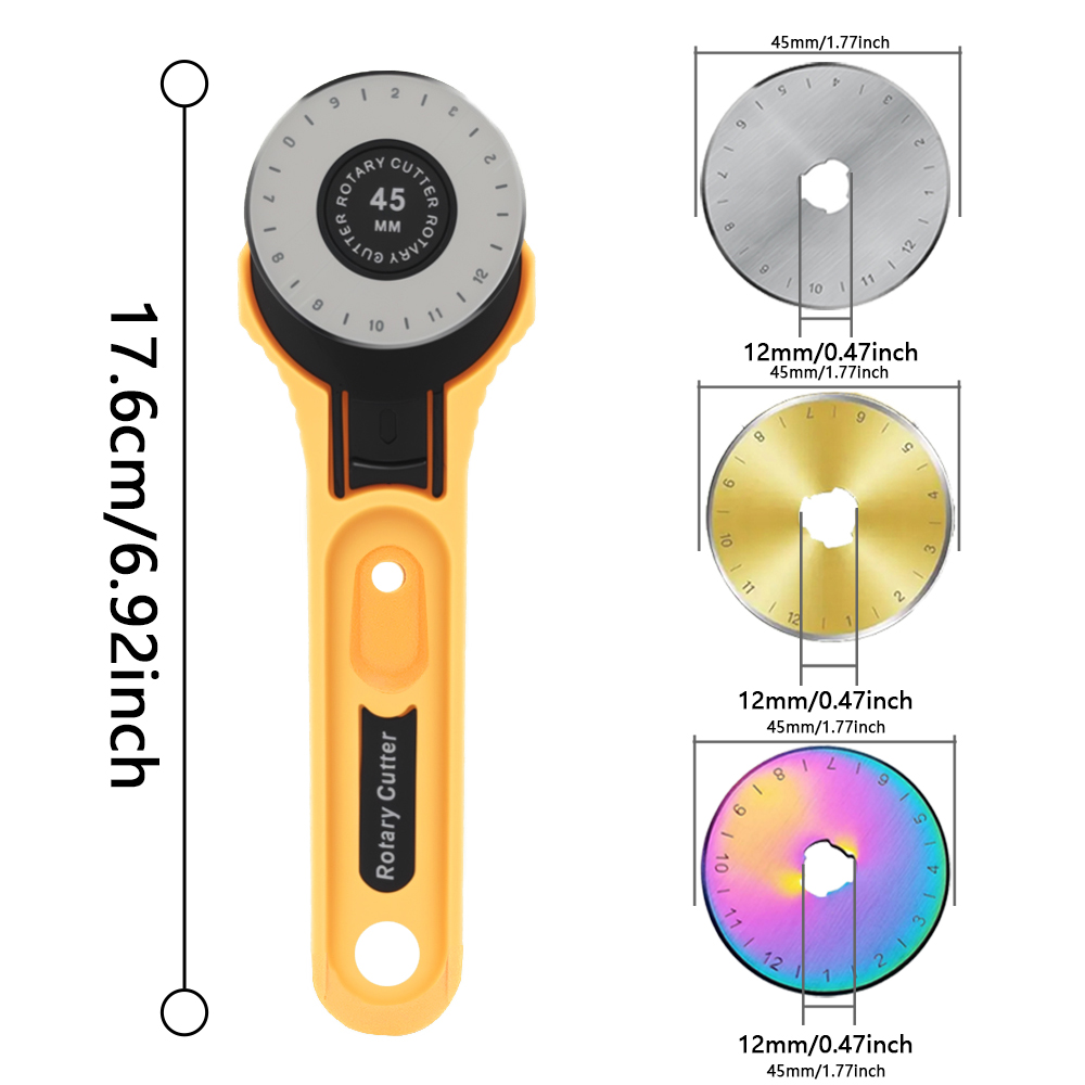 Coupe-tissu rotatif 45mm, outi - Sewing Necessities avis et prix