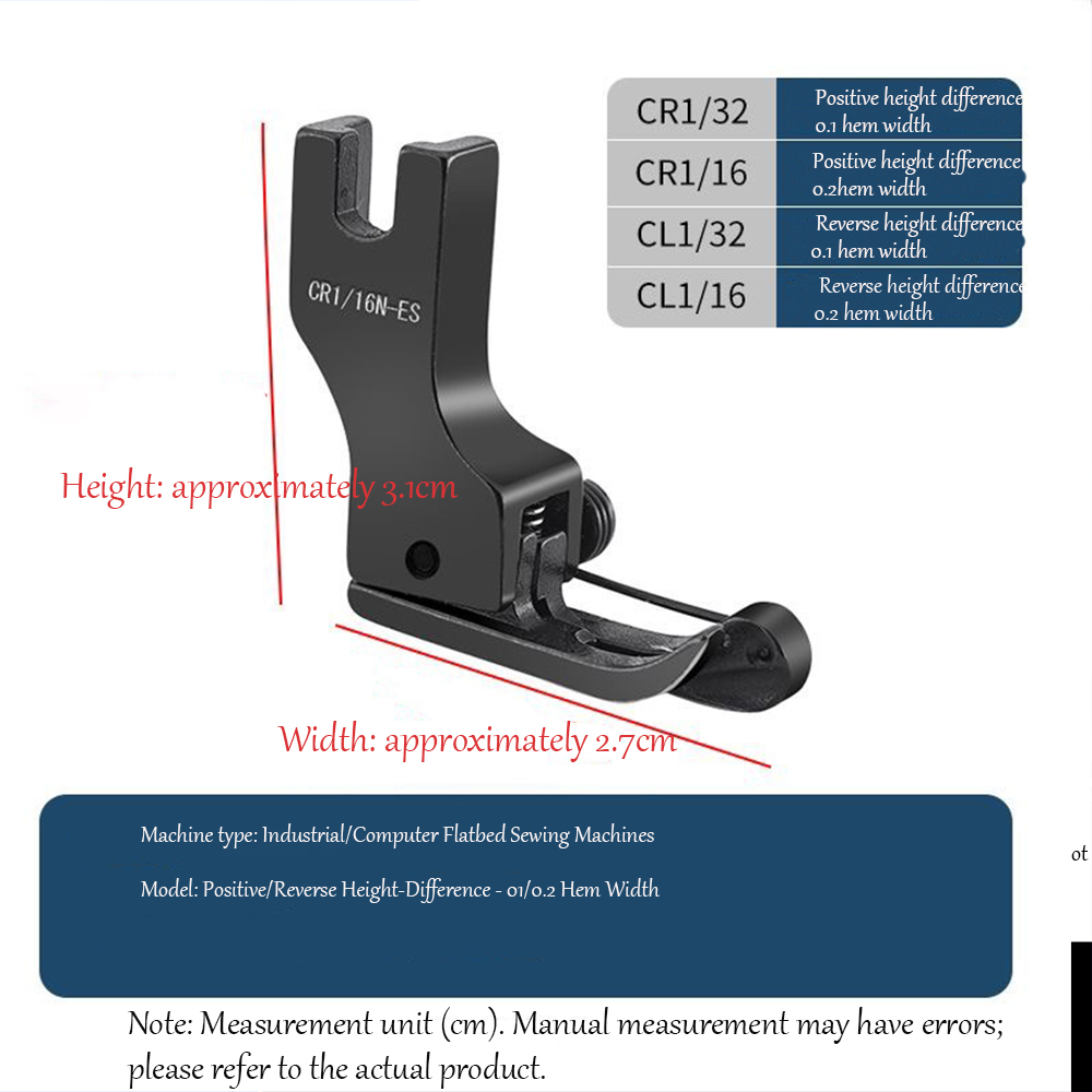 Pied presseur haut-bas en acie - Rolled Hem Foot avis et prix