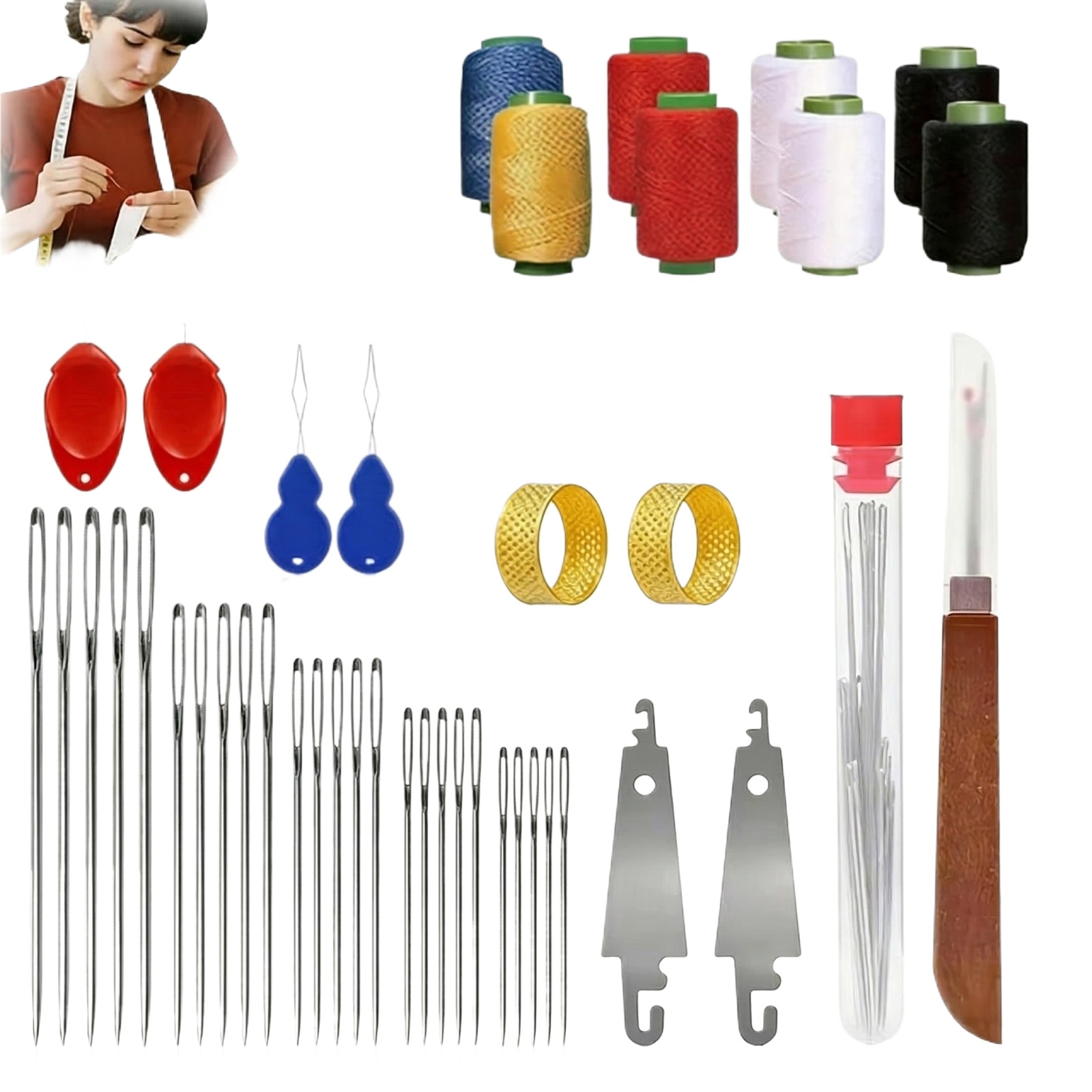 Kit de 43 aiguilles à grande p - Sewing Kit avis et prix