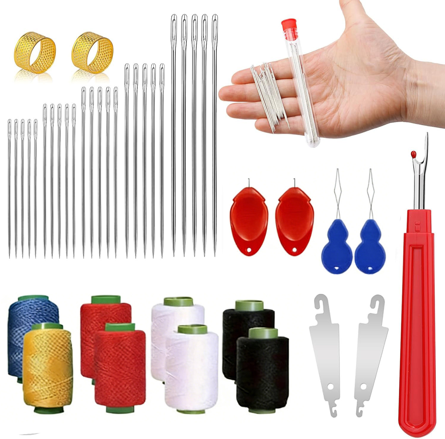 Kit de 43 aiguilles à grande p - Sewing Kit avis et prix