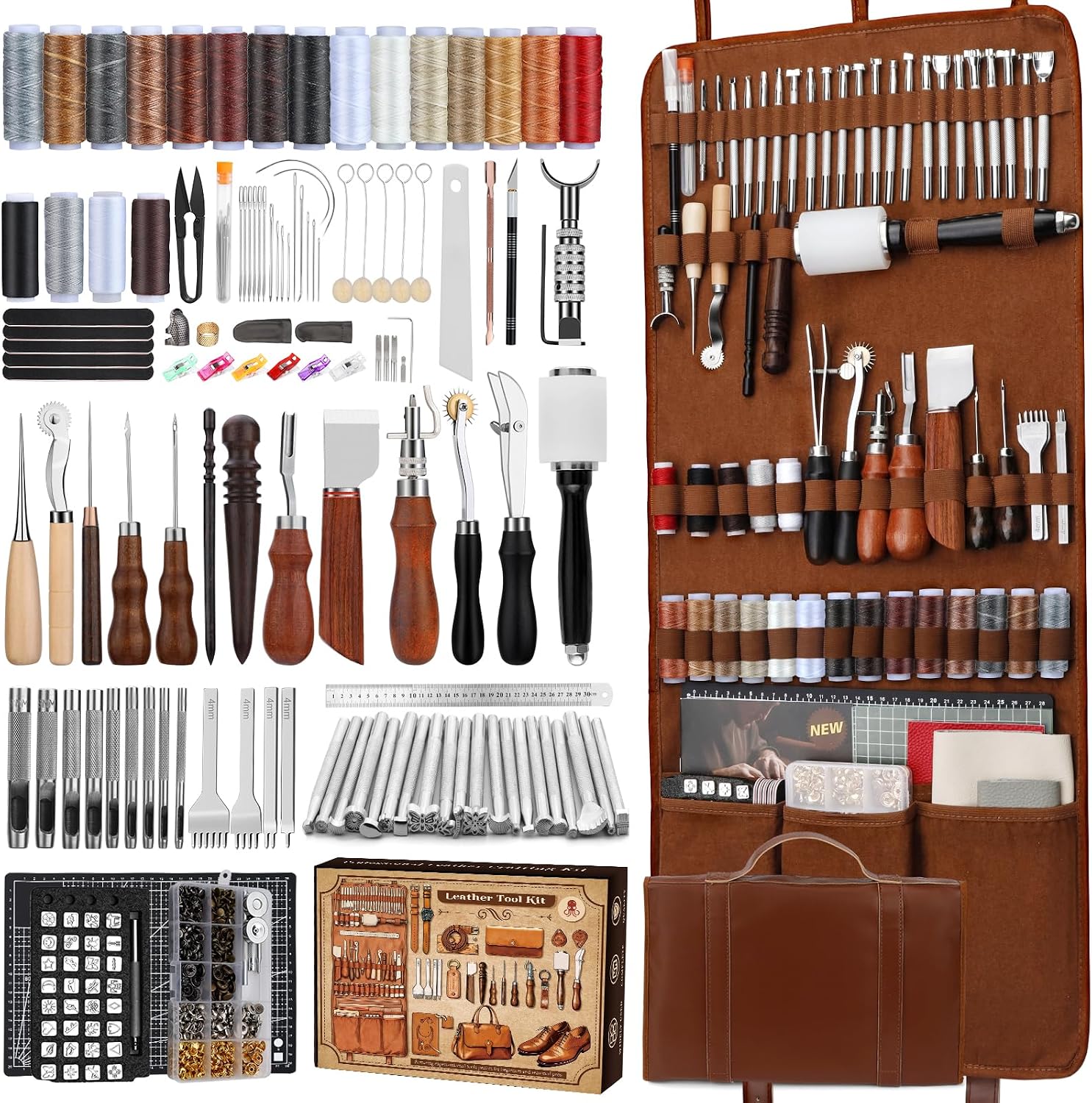 Kit de travail du cuir, outils - Sewing Kit avis et prix