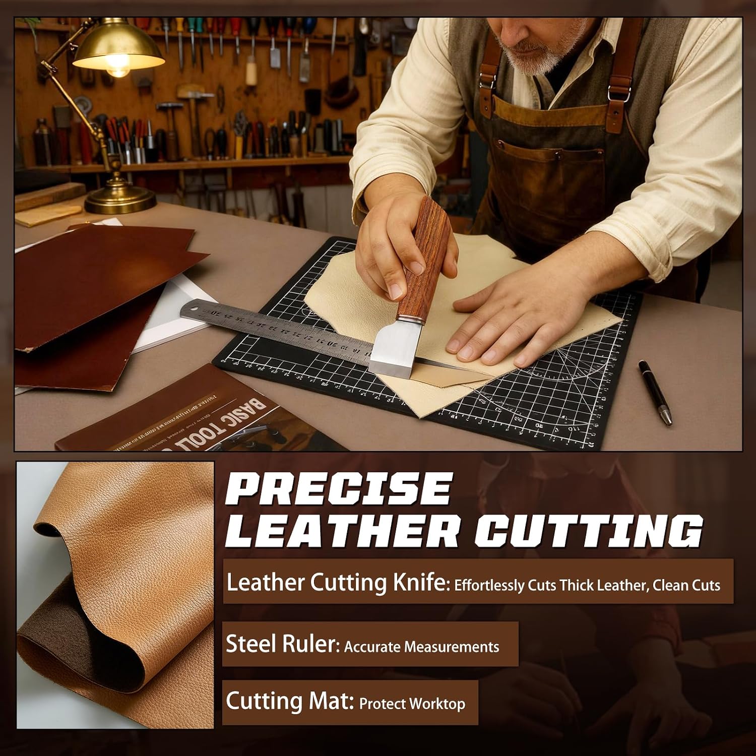 Kit de travail du cuir, outils - Sewing Kit avis et prix