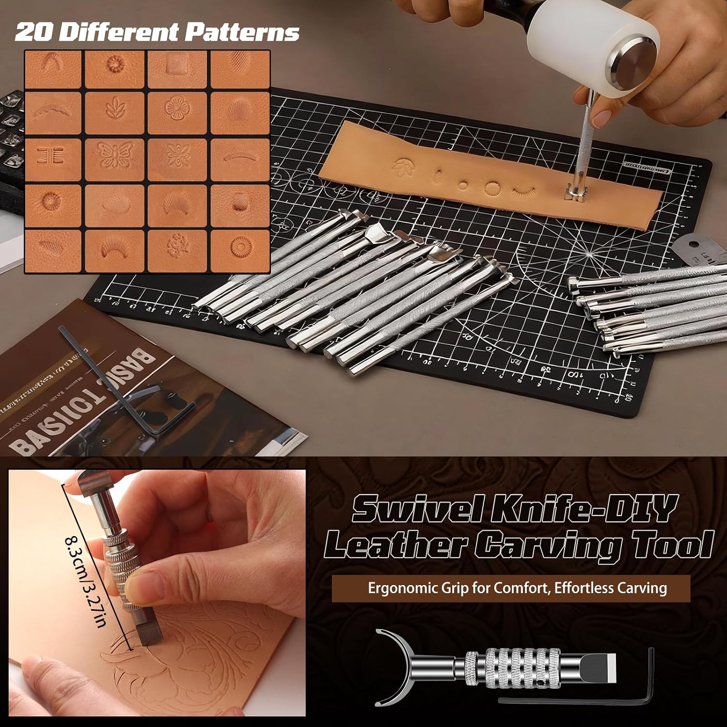 Kit de travail du cuir, outils - Sewing Kit avis et prix