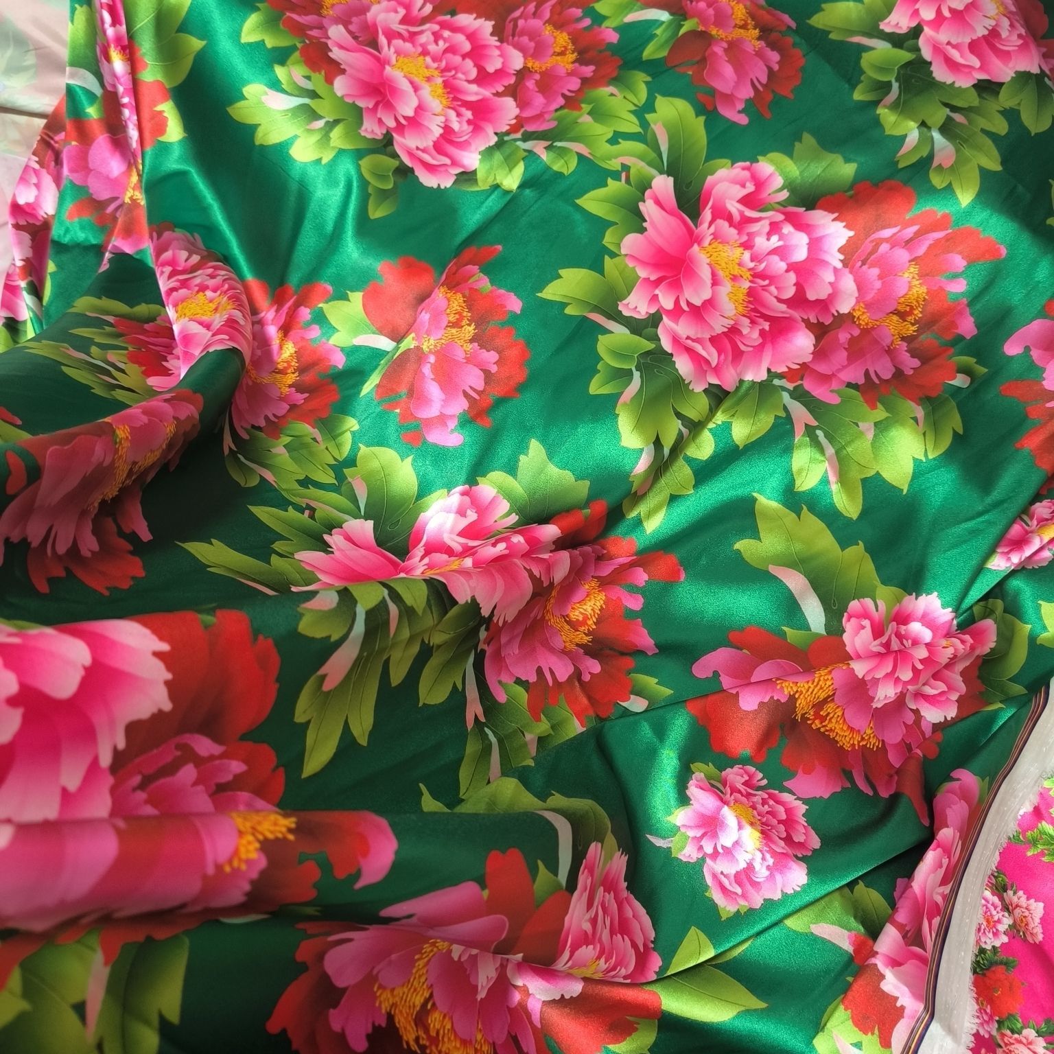 Tissu en Satin d'acétate à imp - Textile For Sewing avis et prix